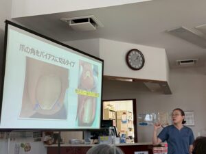 「正しい爪切り講座」開催